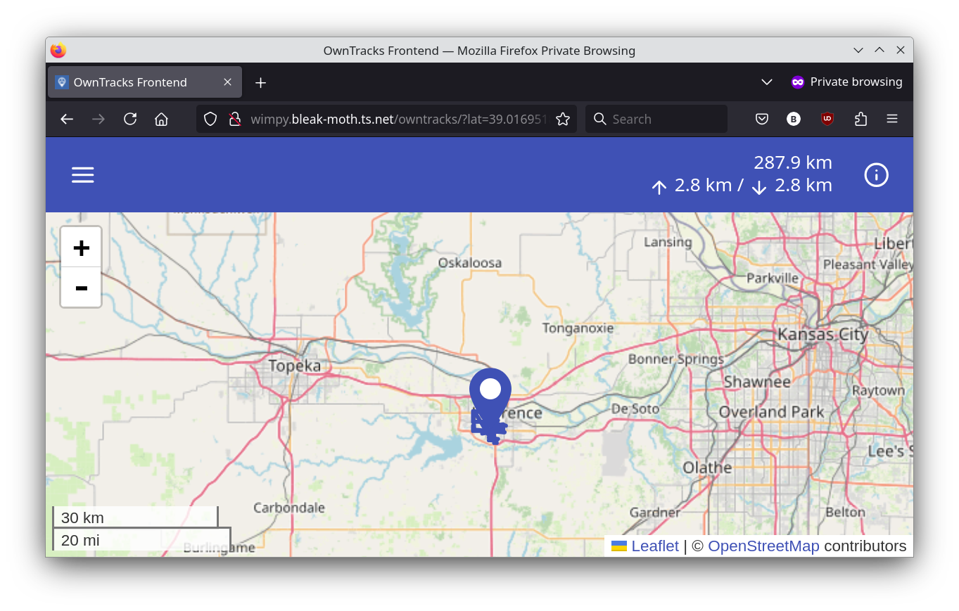 OwnTracks Frontend